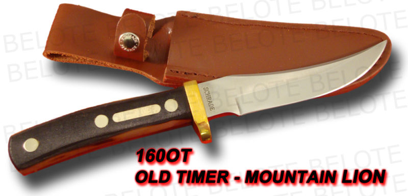 Schrade Old Timer Mountain Lion Delrin w/ Sheath 160OT Schrade Old Timer Mountain Lion Delrin w/ Sheath 160OT
