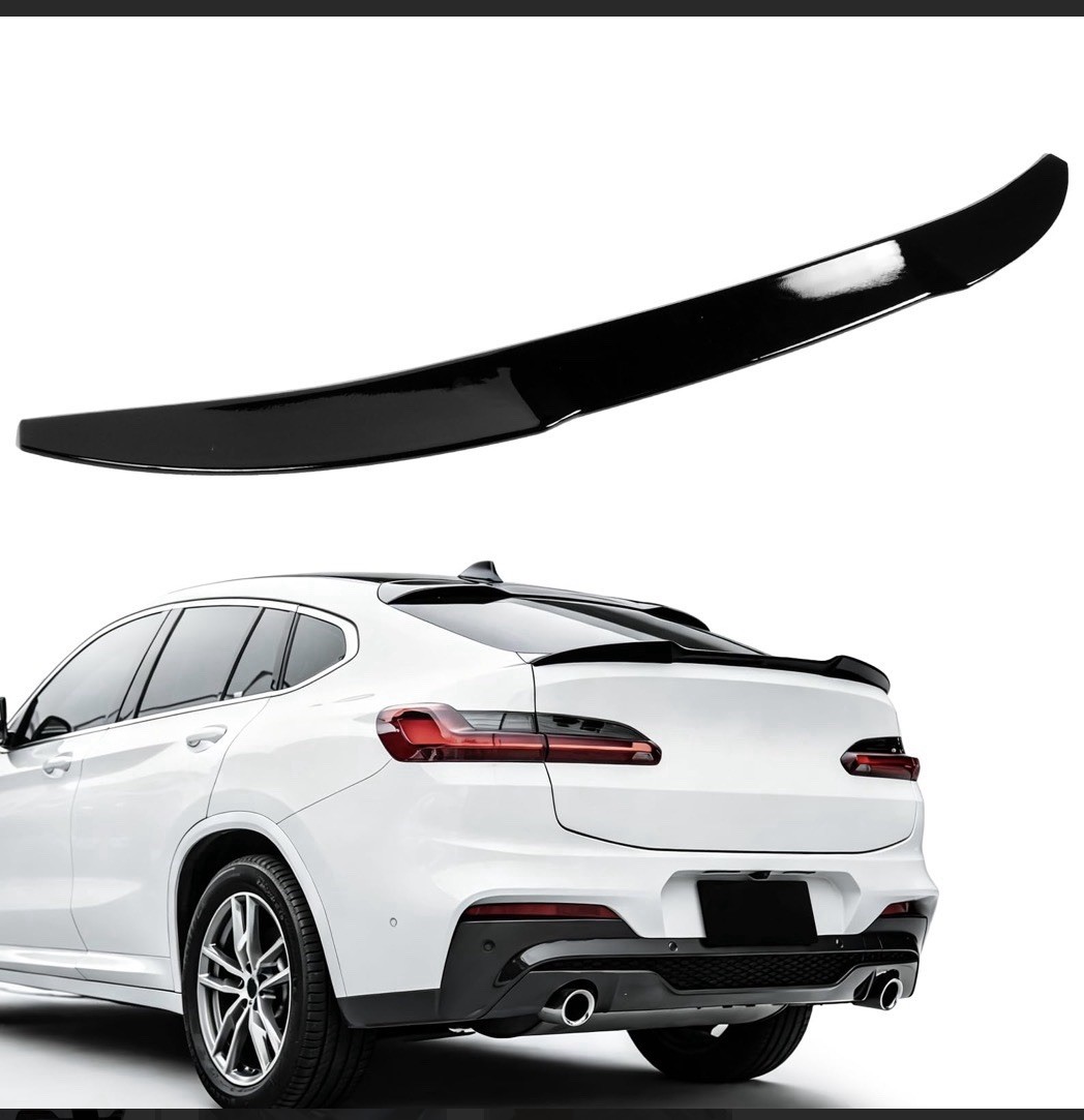 Rear Spoiler Compatible with BMW X4 G02 28i/ 30i/ M40i M Style Rear Spoiler Compatible with BMW X4 G02 28i/ 30i/ M40i M Style