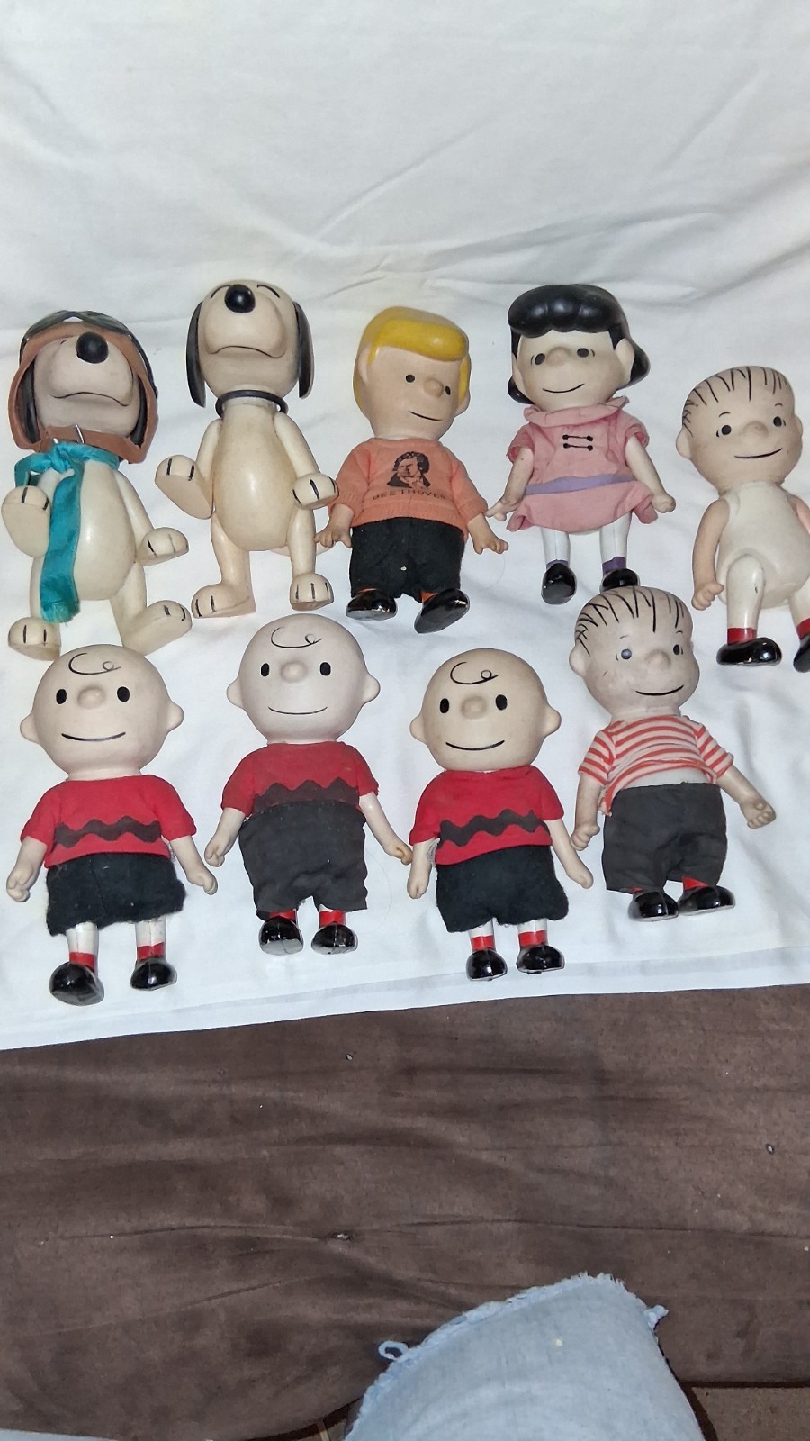 Vintage Peanuts Pocket Dolls Charlie Brown, Linus & Lucy, 7” Height