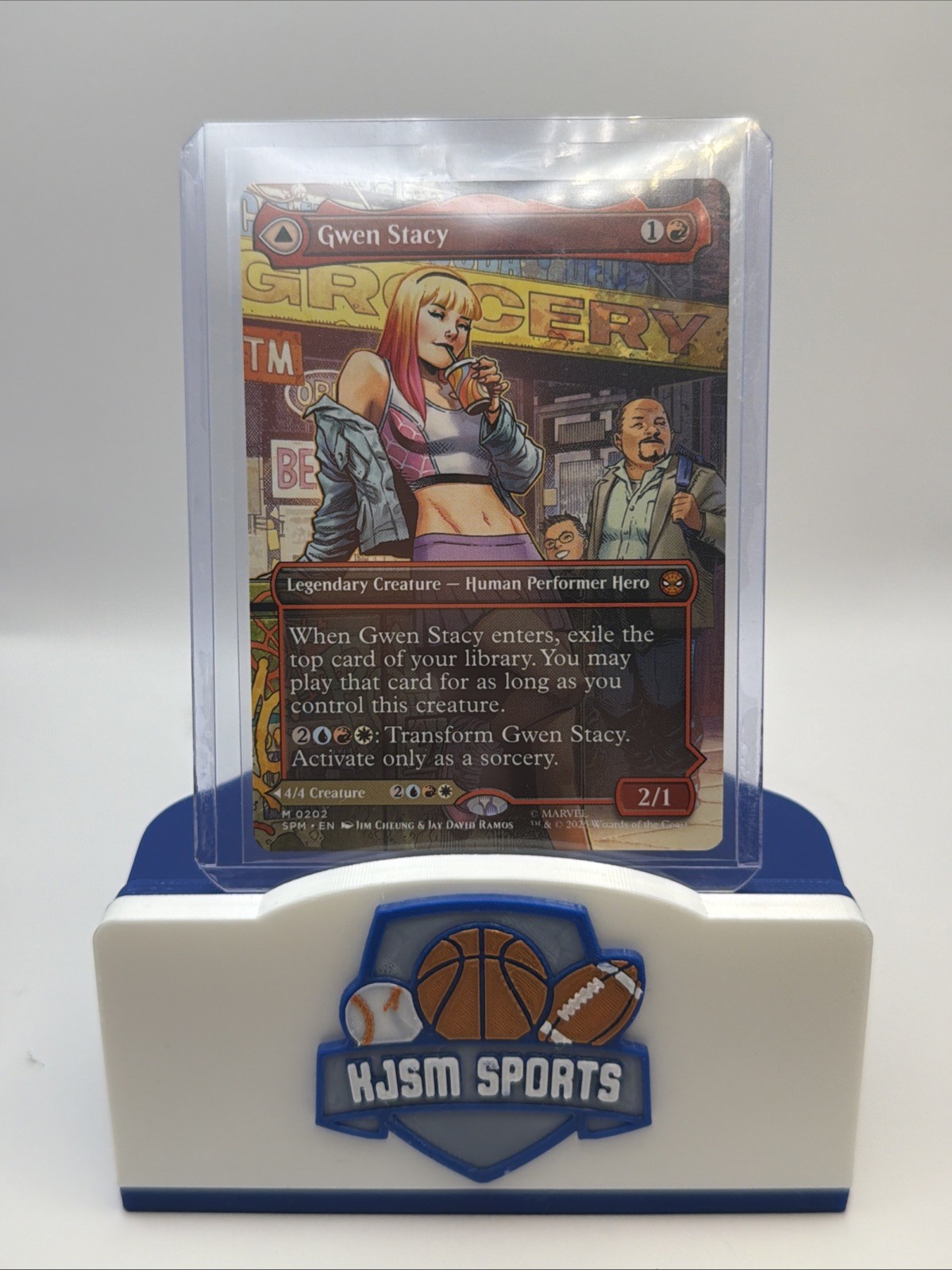x1 Gwen Stacy // Ghost-Spider SPM Spider-Man MTG 202 M/NM 1x