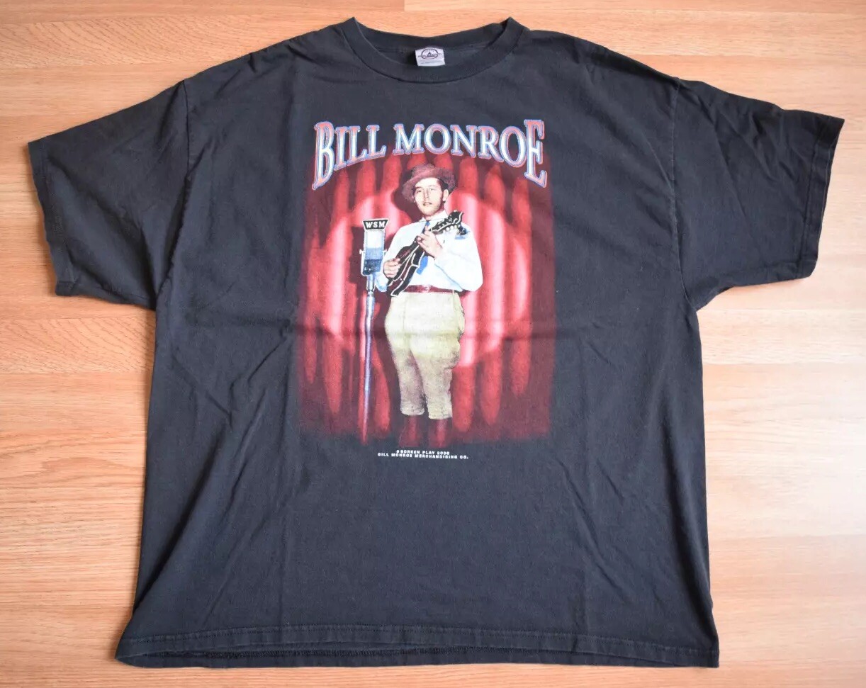 Vintage 2000 Bill Monroe WSM Shirt Tee XL Country Tour Bluegrass Keith Whitley