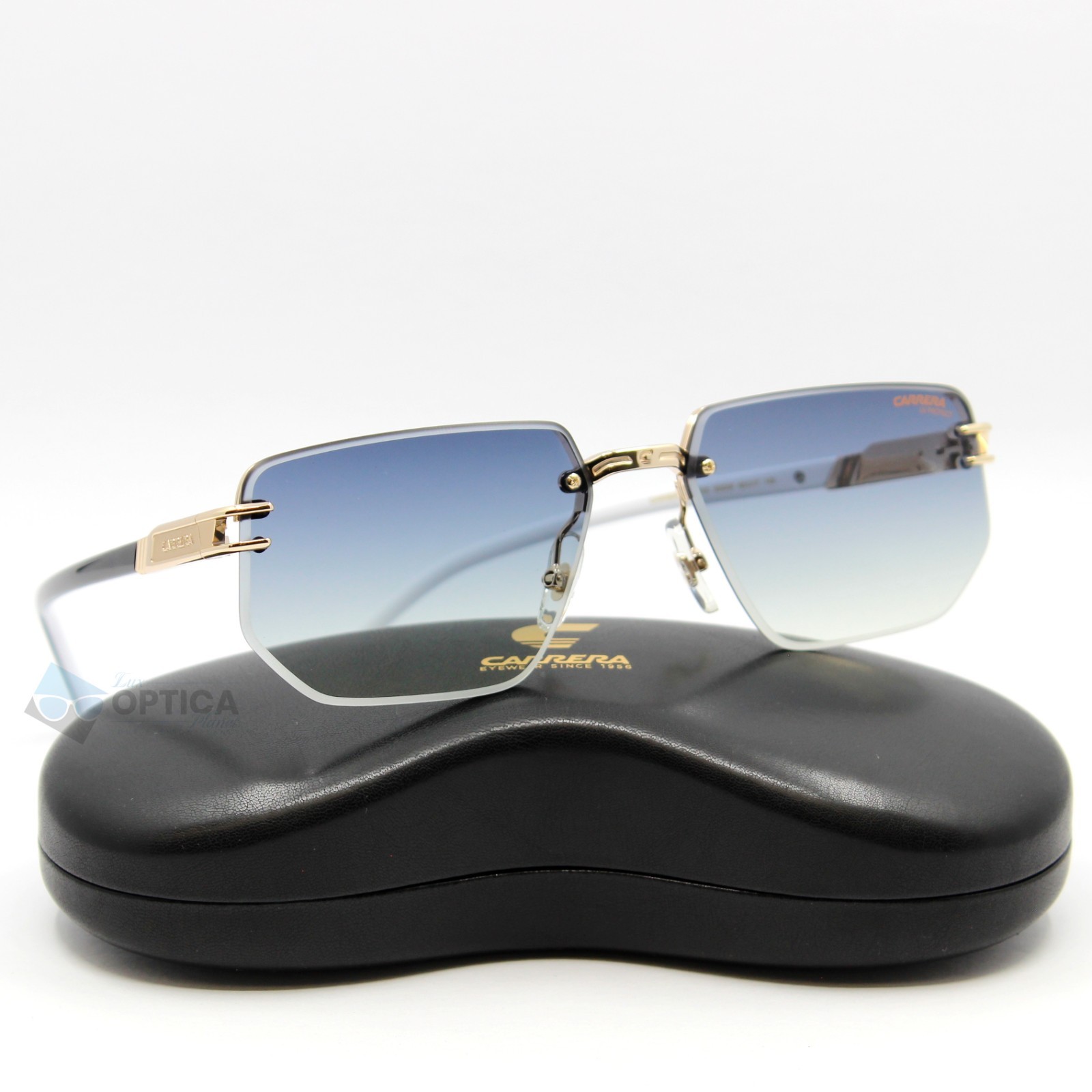 NEW Carrera 1070/S 80S Sunglasses Black White Frame/Dark Blue Gradient Lens 60mm NEW Carrera 1070/S 80S Sunglasses Black White Frame/Dark Blue Gradient Lens 60mm