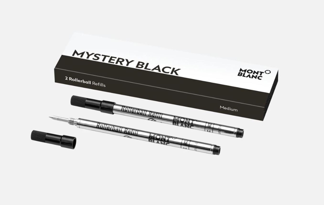 Montblanc Medium Mystery Black Rollerball Refills MB128231