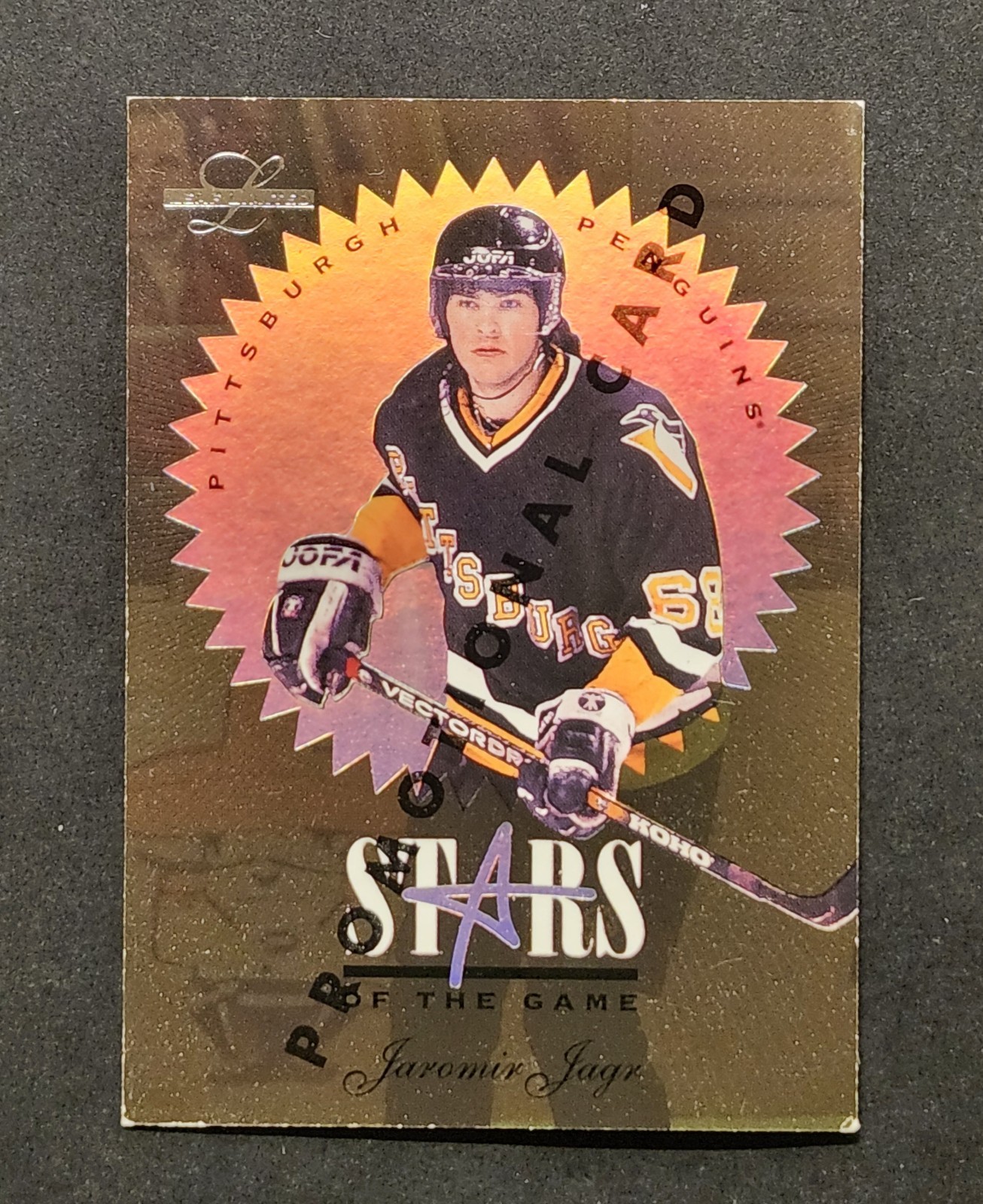 1995-96 Leaf Limited Stars of the Game #8 Jaromir Jagr /5000. EX CONDITION 