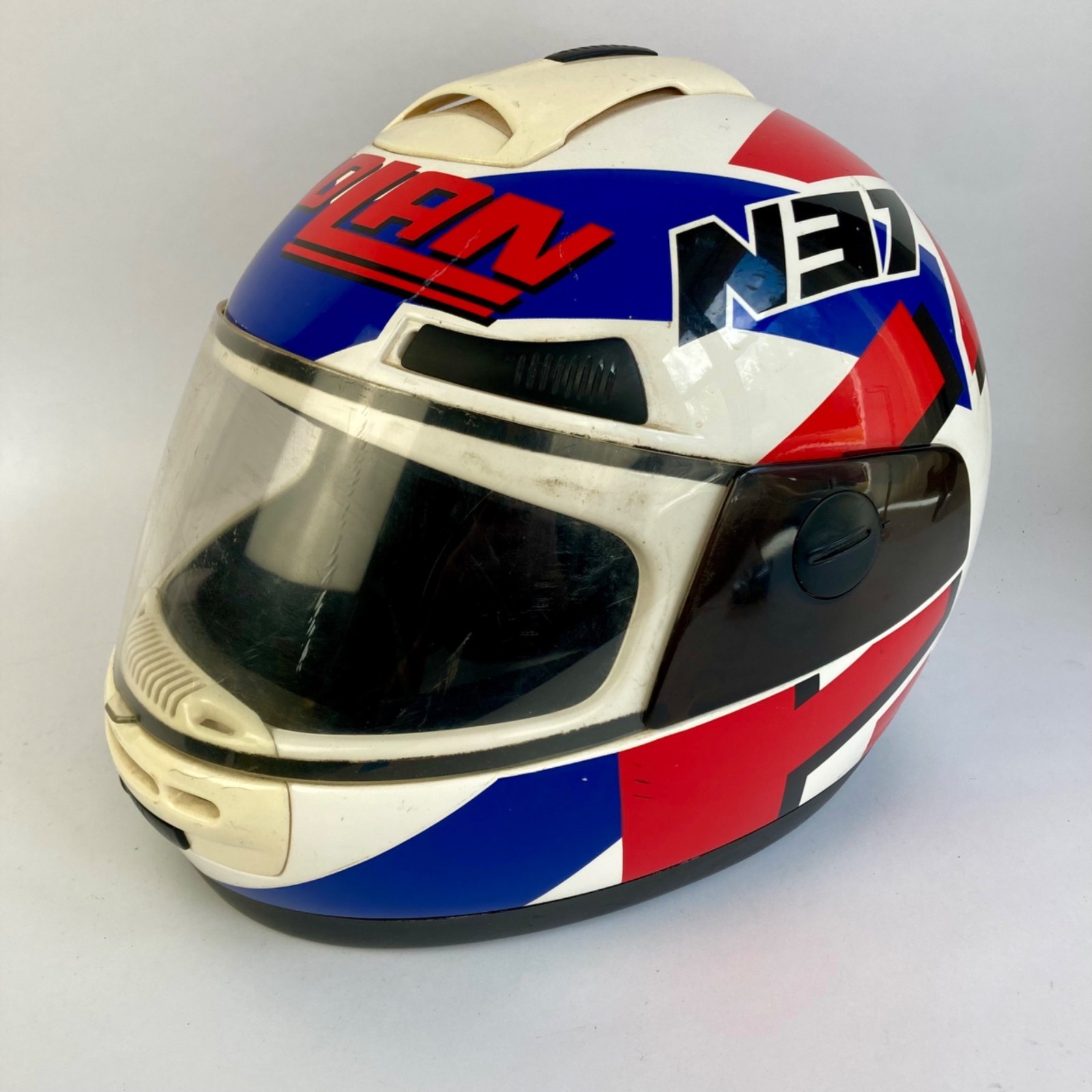Vintage Nolan N37 Motorcycle Snowmobile Helmet Size XL Italy