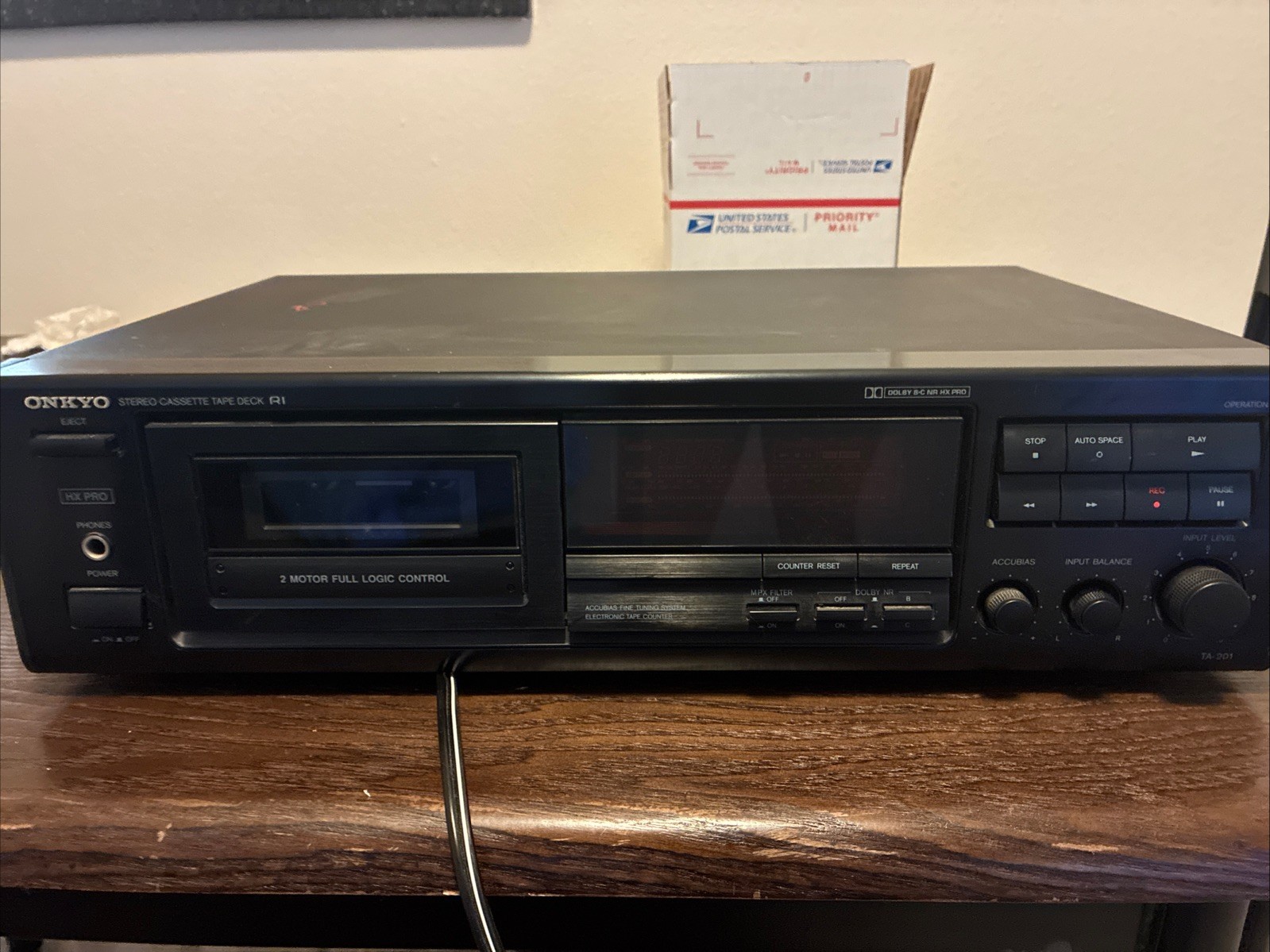 Onkyo TA-201 Vintage Tape Cassette Deck Player Recorder Dolby BC HX Pro TESTED