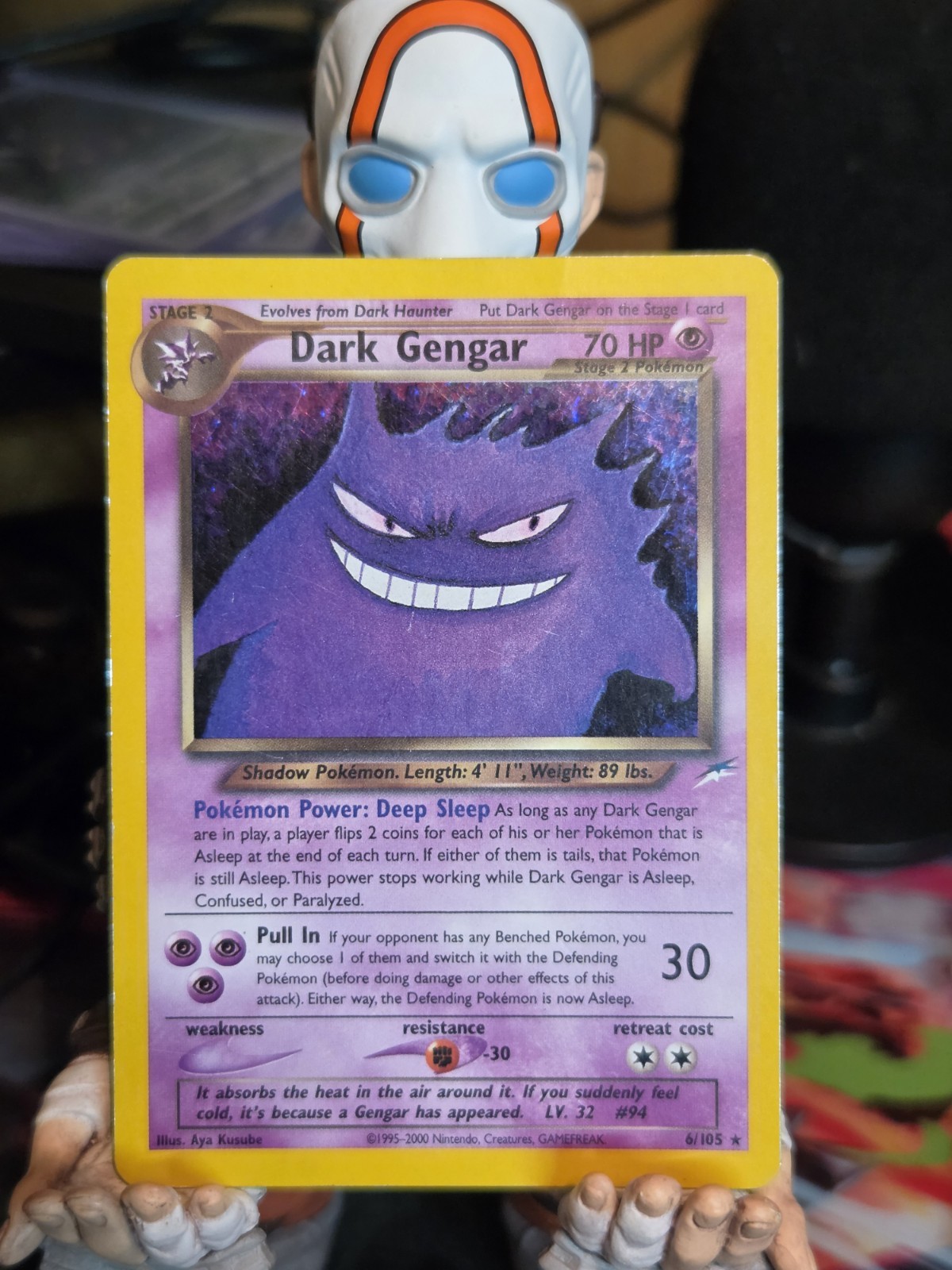 Dark Gengar 6/105 Neo Destiny Holo Swirl  HP
