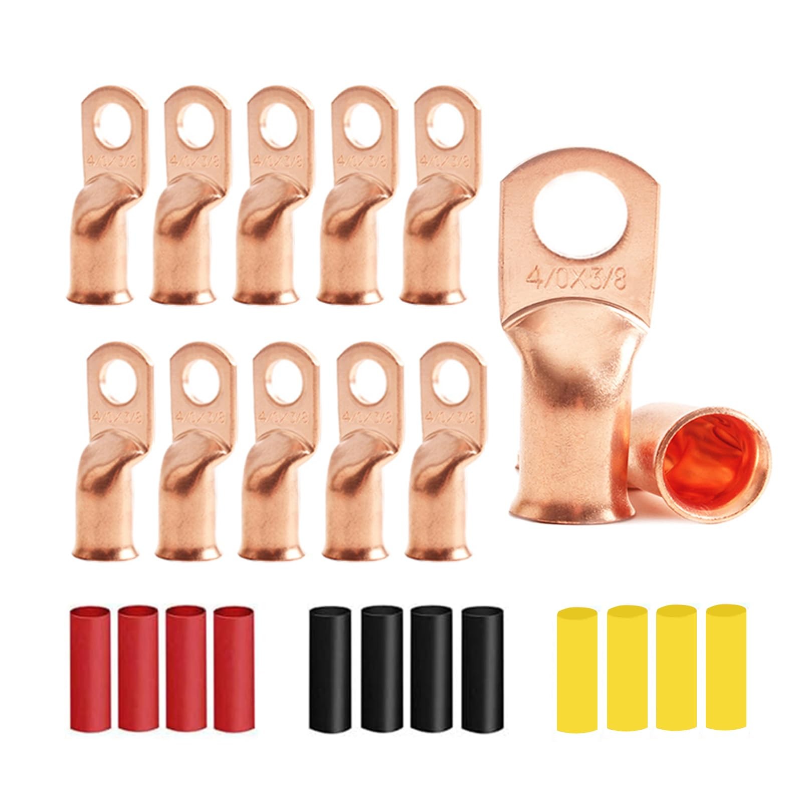 12Pcs 4/0 AWG 3/8\