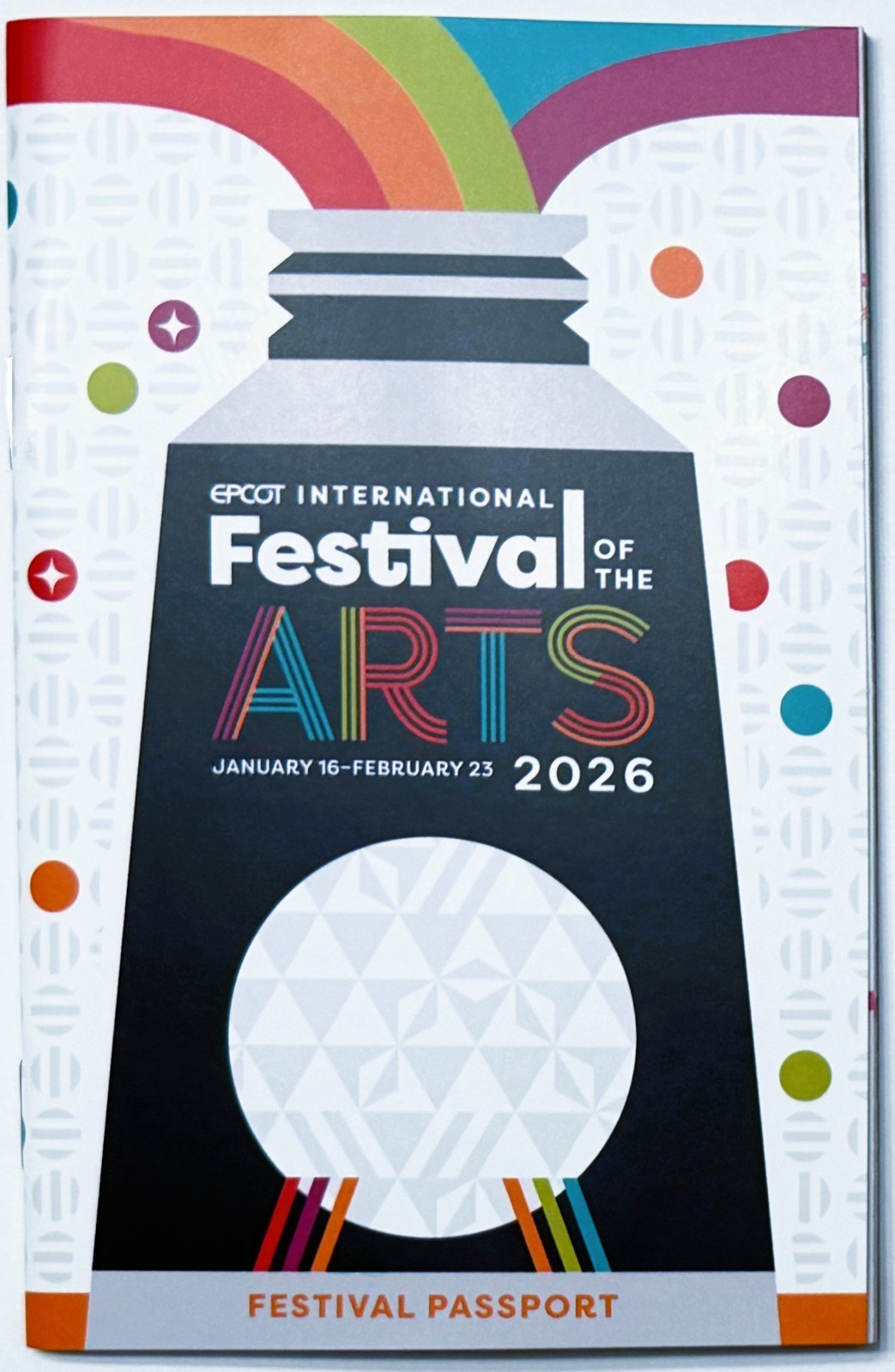 Epcot Festival of the Arts Passport 2026 Booklet Quick Ship Walt Disney World