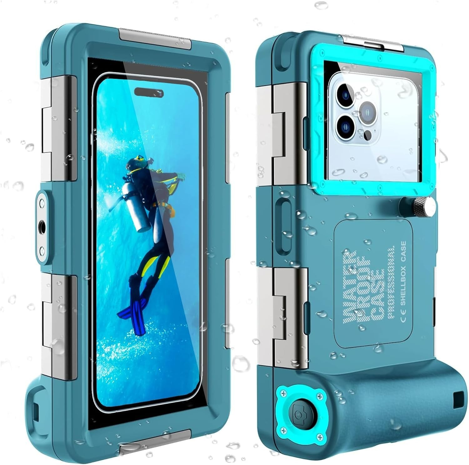 Underwater Phone Case for Snorkeling, [50ft/15M] Professional Deep Diving Waterp