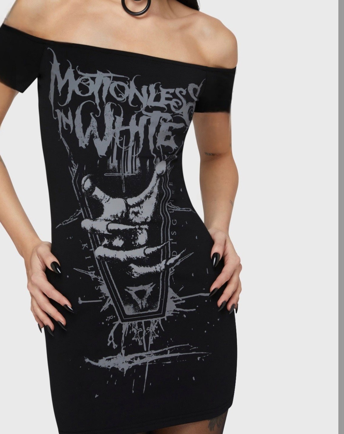 Motionless in White X Killstar Bardot Dress ~ BRAND NEW in Original MiW package Motionless in White X Killstar Bardot Dress ~ BRAND NEW in Original MiW package