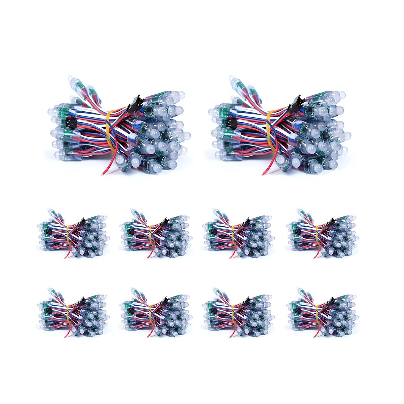 Ruirui 500pcs/Set DC12V 12MM WS2811 RGB Pixels Digital Individually Addressab... Ruirui 500pcs/Set DC12V 12MM WS2811 RGB Pixels Digital Individually Addressab...