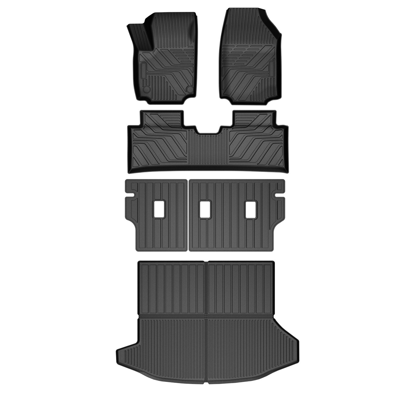 OEDRO Floor Mats for 2025-2026 Chevy Equinox / GMC Terrain Trunk Mat w/Backrest