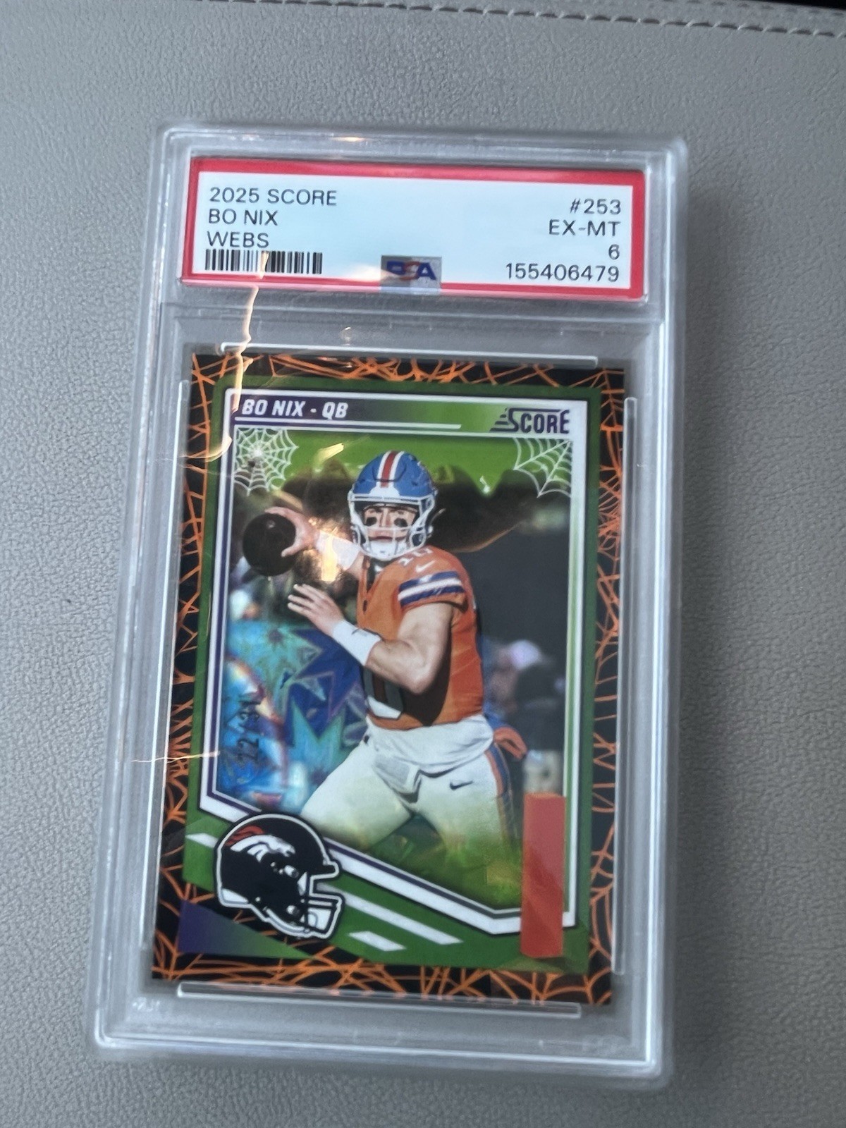 2025 Score - Bo Nix #253 Webs /31 Rookie RC PSA 🔥 2025 Score - Bo Nix #253 Webs /31 Rookie RC PSA 🔥