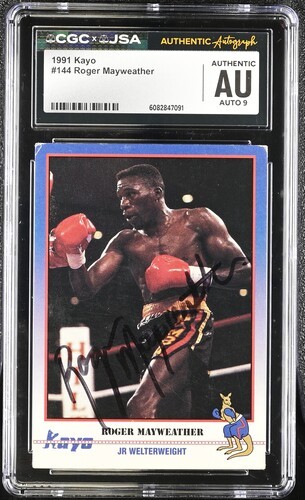 1991 Kayo Roger Mayweather CGC x JSA Auth Signed/Auto Boxing Card BA202182