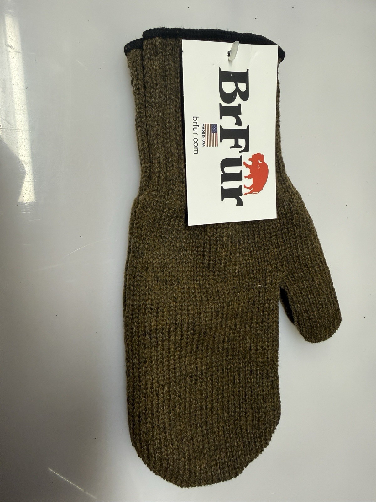 Brfur Frontier Wool Mitten Liners USA Made 70/30 Wool Cold Weather S-XL Brfur Frontier Wool Mitten Liners USA Made 70/30 Wool Cold Weather S-XL