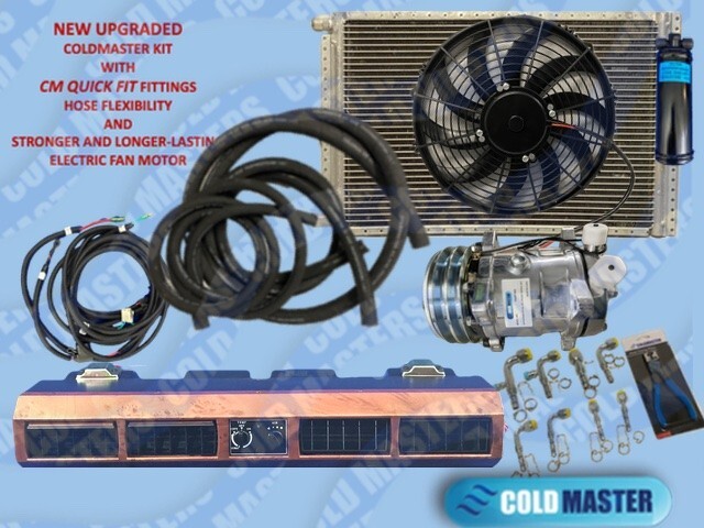 Coldmaster Upgraded Universal Underdash A/C Kit 223-1W Quick Fit, 2A-V Belt