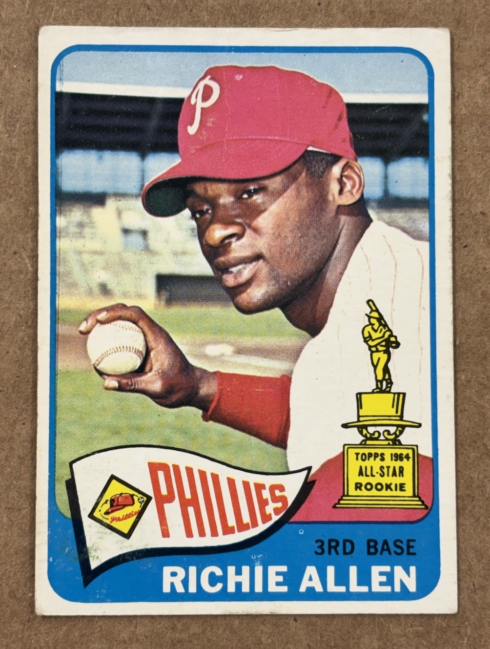 Richie Dick Allen 1965 Topps Baseball #460 - All Star Rookie Cup - Phillies