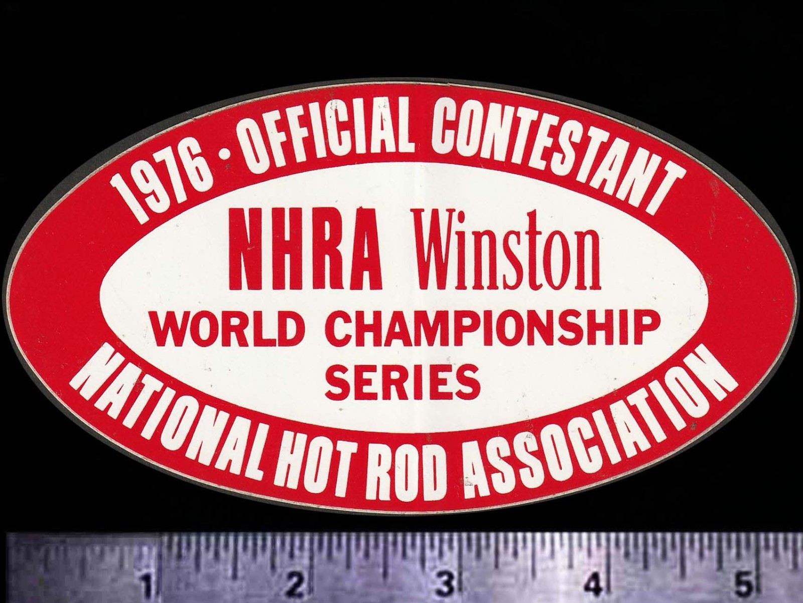 NHRA Winston Championship Series 1976 - Original Vintage Racing Decal/Sticker