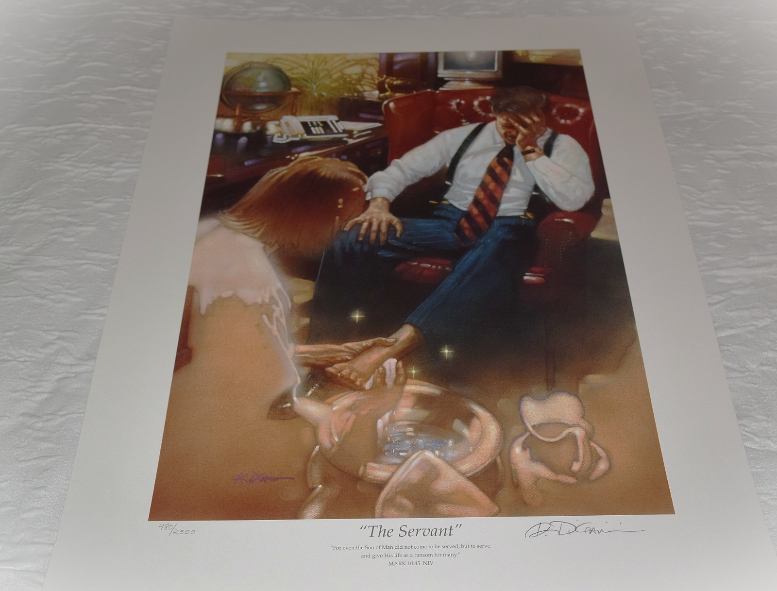 The Servant by Ron DiCianni, Signed, Number 480/2500, Unframed Print The Servant by Ron DiCianni, Signed, Number 480/2500, Unframed Print