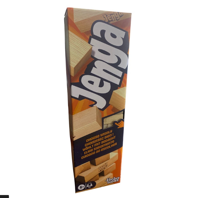 Classic Jenga Game by Hasbro In Original Box 54 Hardwood Pieces