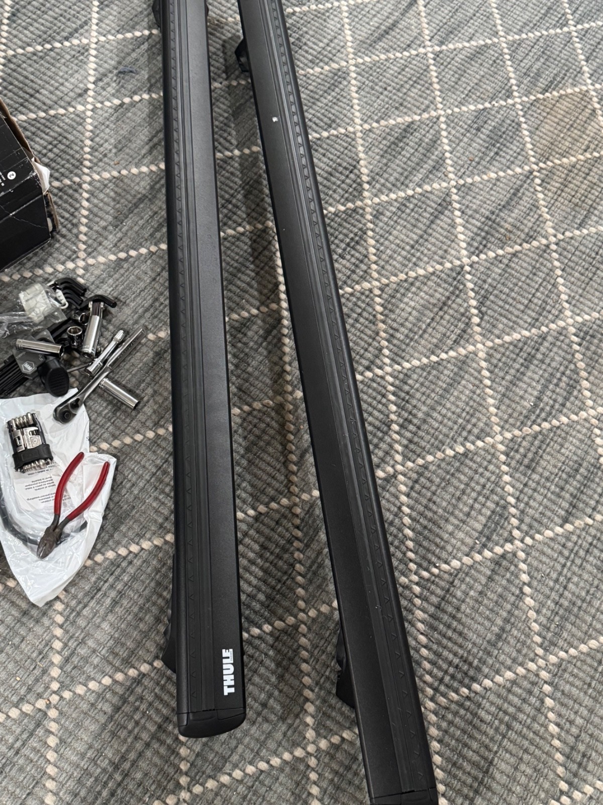 Thule Racks-WingBar EVO Load Bars Pair Black 53 inches and 71405 Fit Kit 4runner