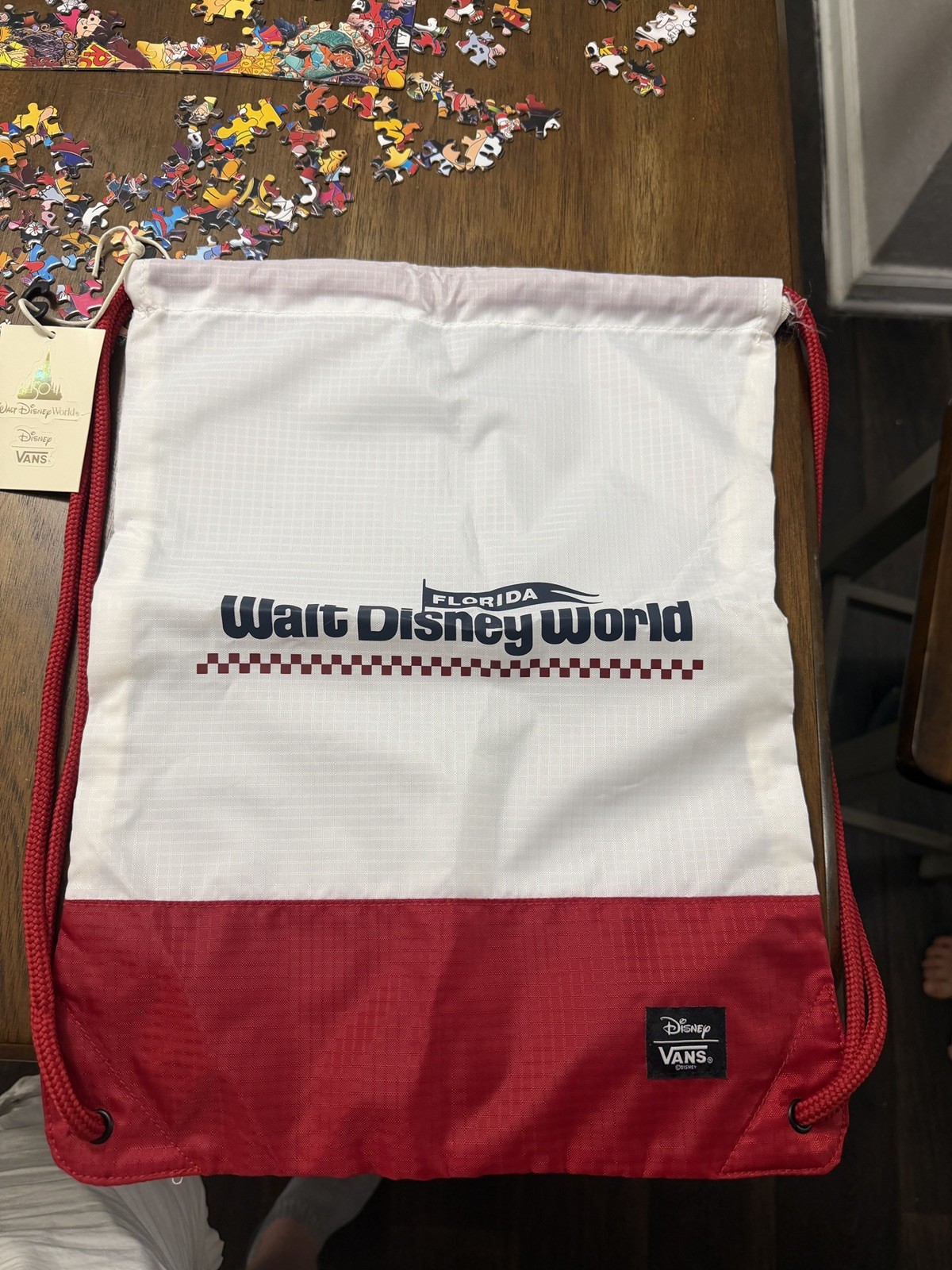🔥🎒 Disney x VANS WDW 50th Anniversary Drawstring Backpack Bag Classic Logo