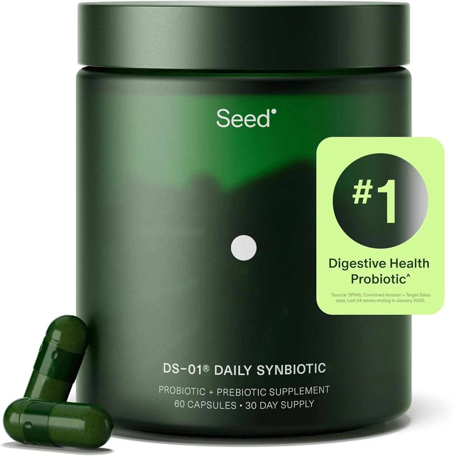 Seed DS-01 Daily Synbiotic - Immune Support, Bloating & Constipation Relief30day