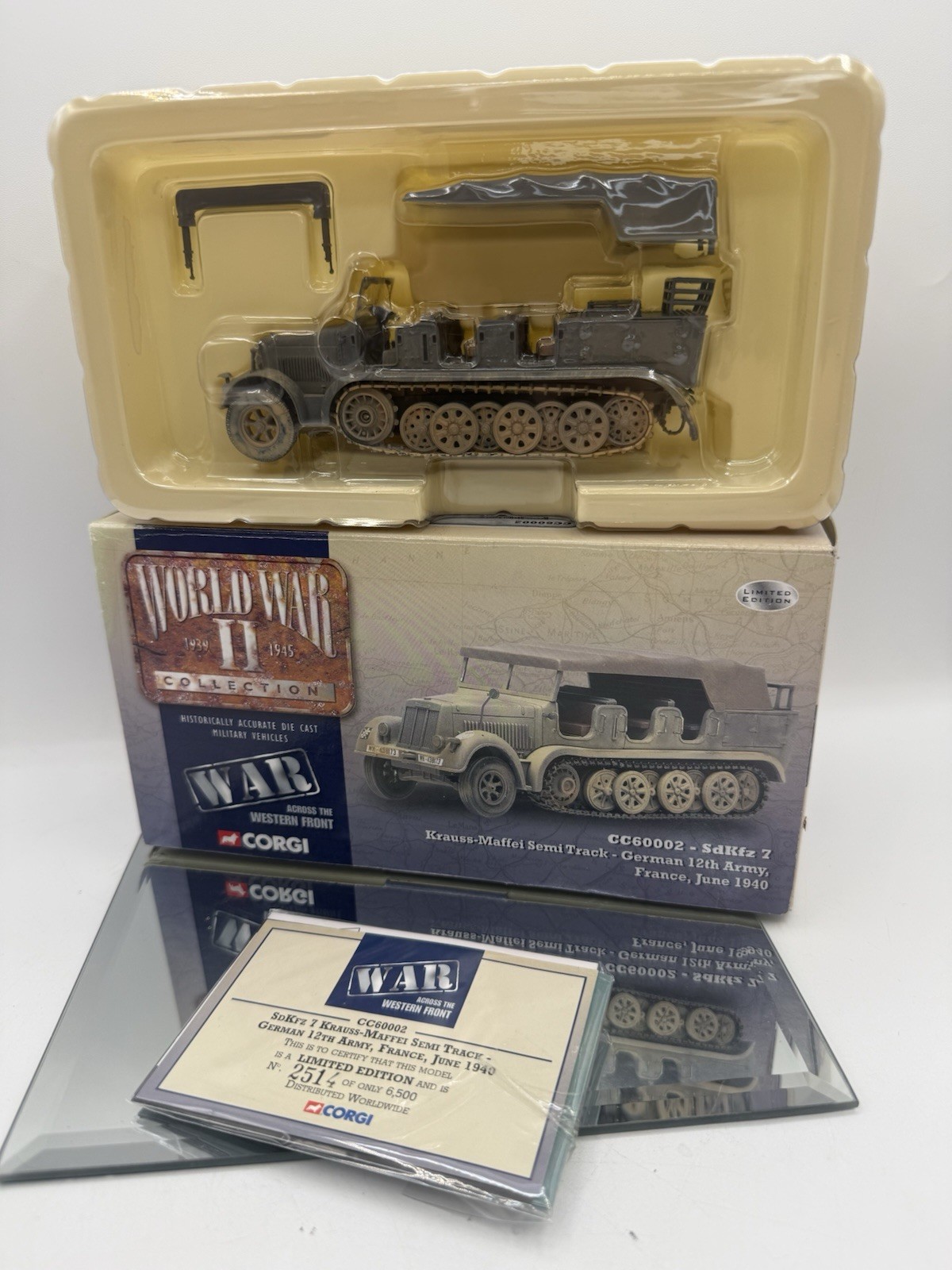 CORGI 1:50 SD.KFZ.7 KRAUSE-MAFFEI SEMITRACK, 12TH ARMY, FRANCE 1940, CC60002 NEW