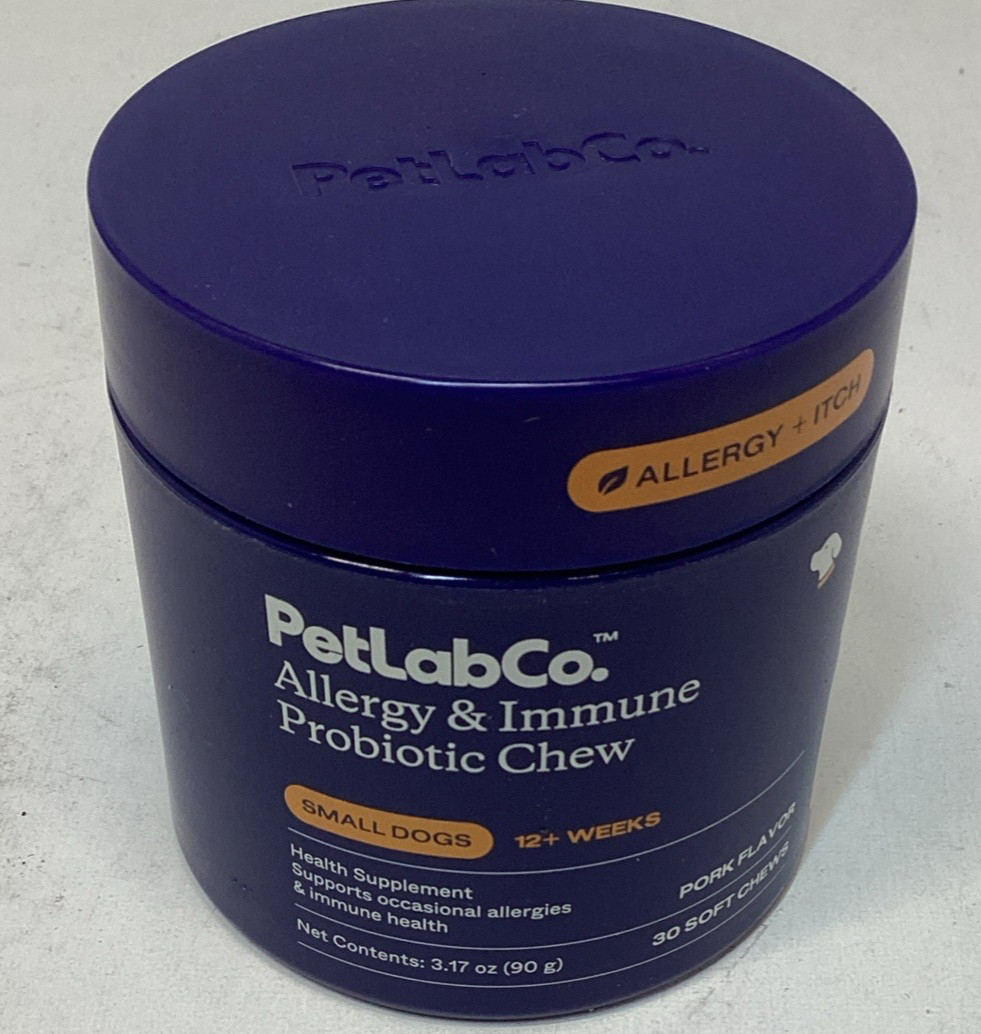 PetLab Co Allergy & Immune Probiotic Chews Small Dogs 30 Ct Exp 04/2027 PetLab Co Allergy & Immune Probiotic Chews Small Dogs 30 Ct Exp 04/2027