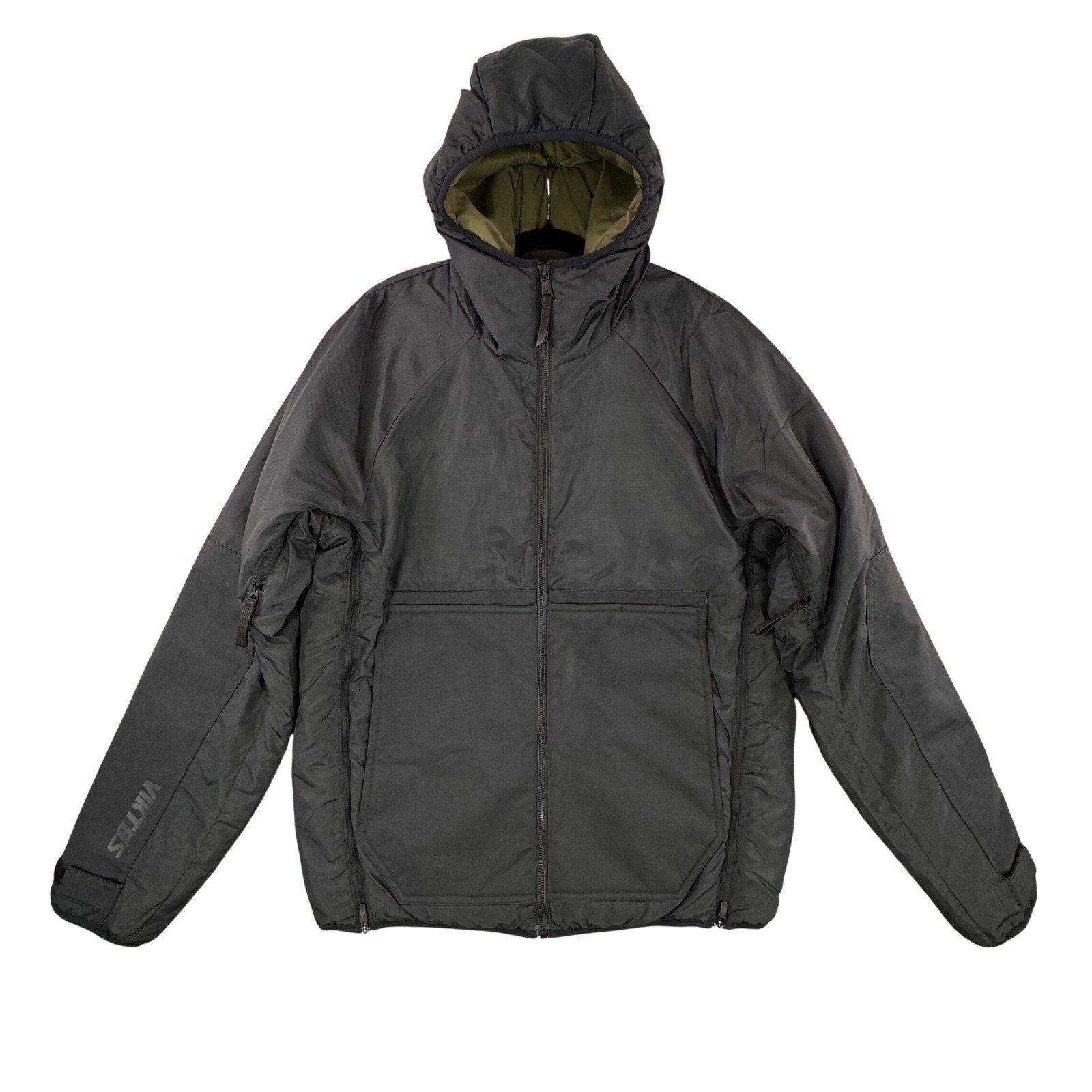Viktos Alphadawn XP Insulated Jacket Mens Small Black Tactical Hooded Puffer