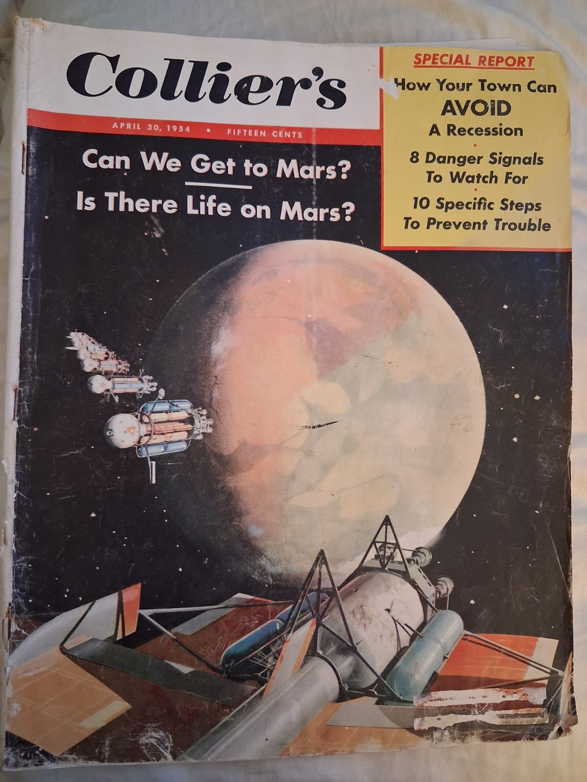 vintage colliers Magazine April 30 1954 Can We Get To Mars? Wernher Von Braun