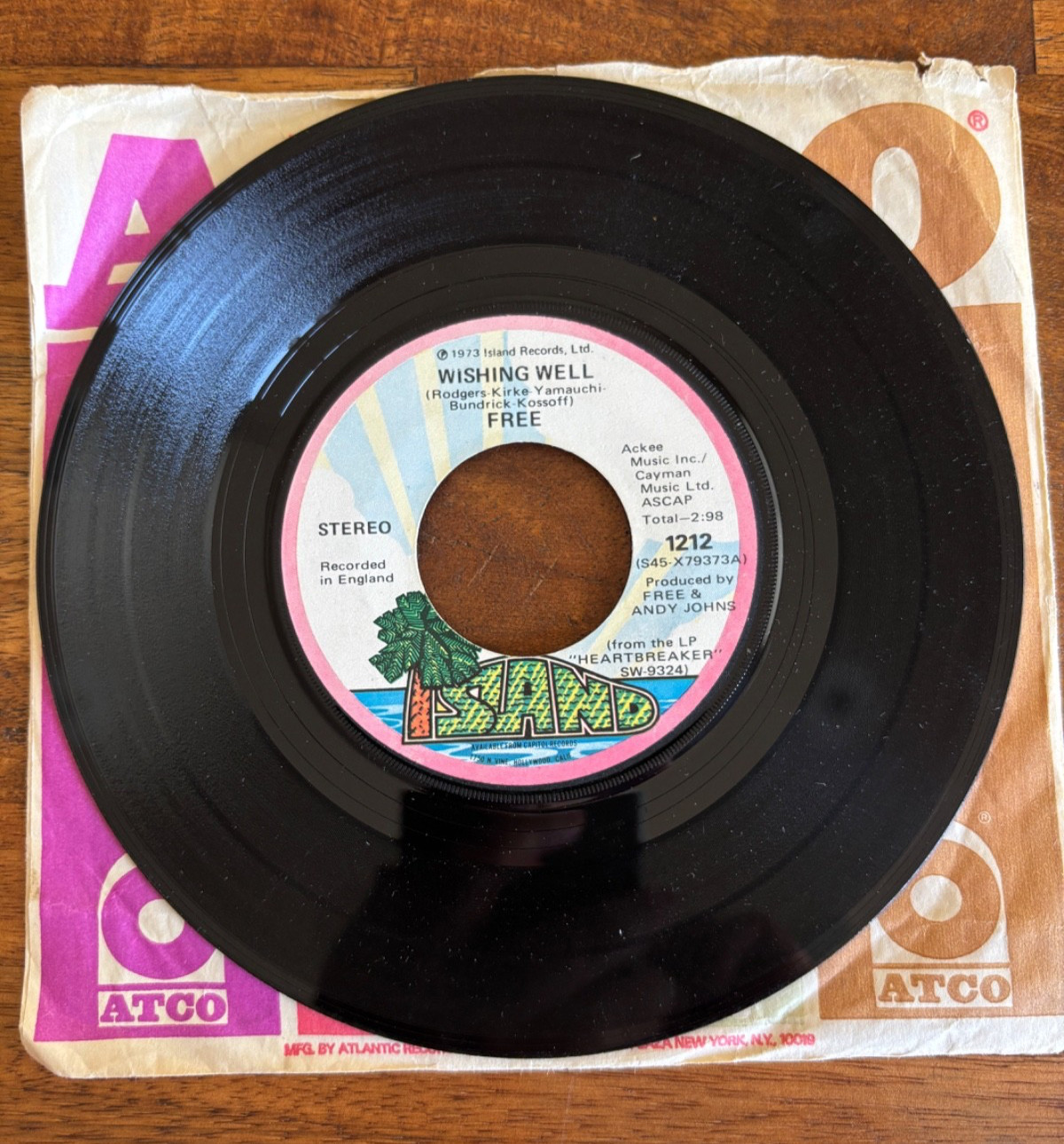 FREE wishing well / let me show you 1973 Island records 1212 EX tested