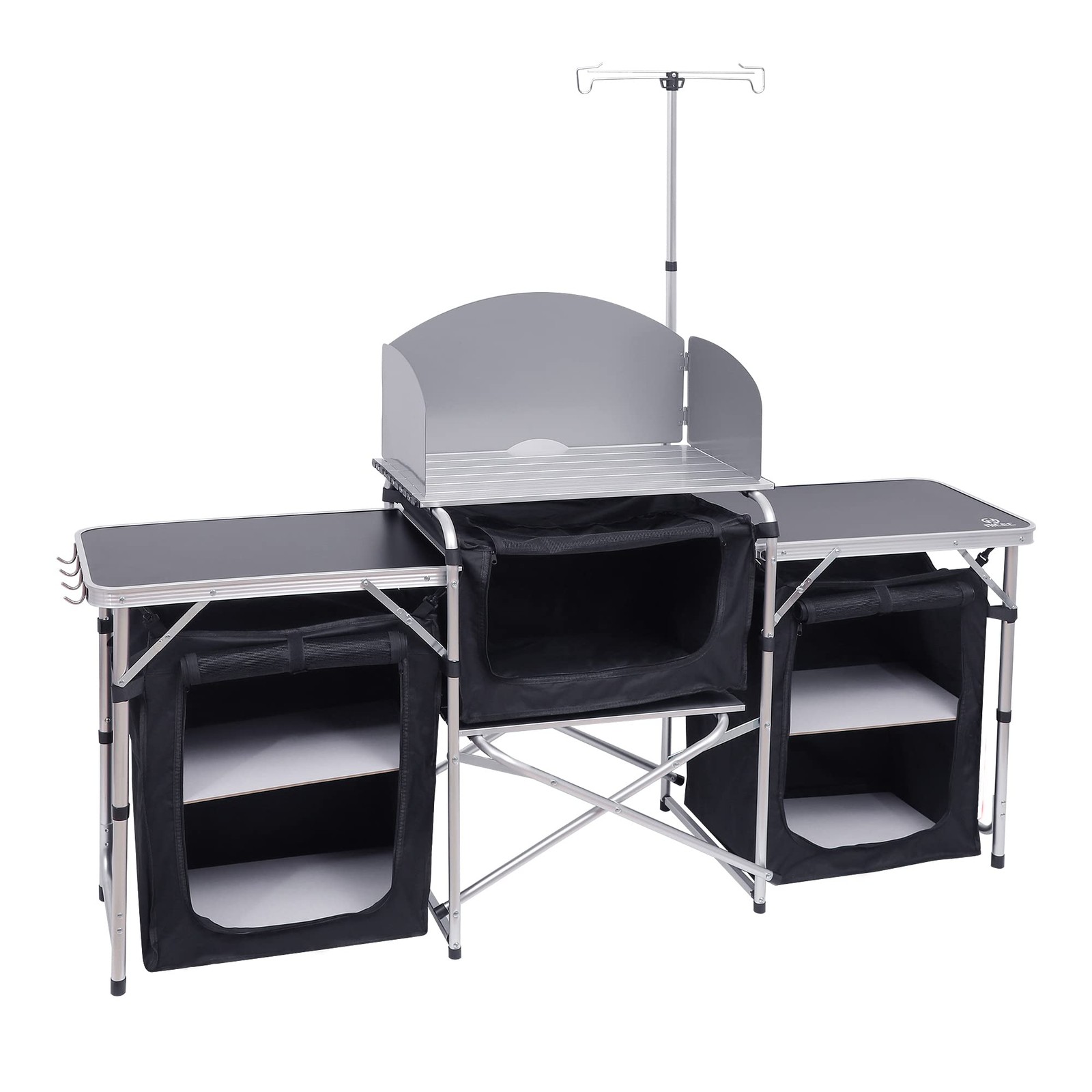 Nice C Camping Kitchen Table Folding Cook Table Upgrade Light Stand And Nice C Camping Kitchen Table Folding Cook Table Upgrade Light Stand And