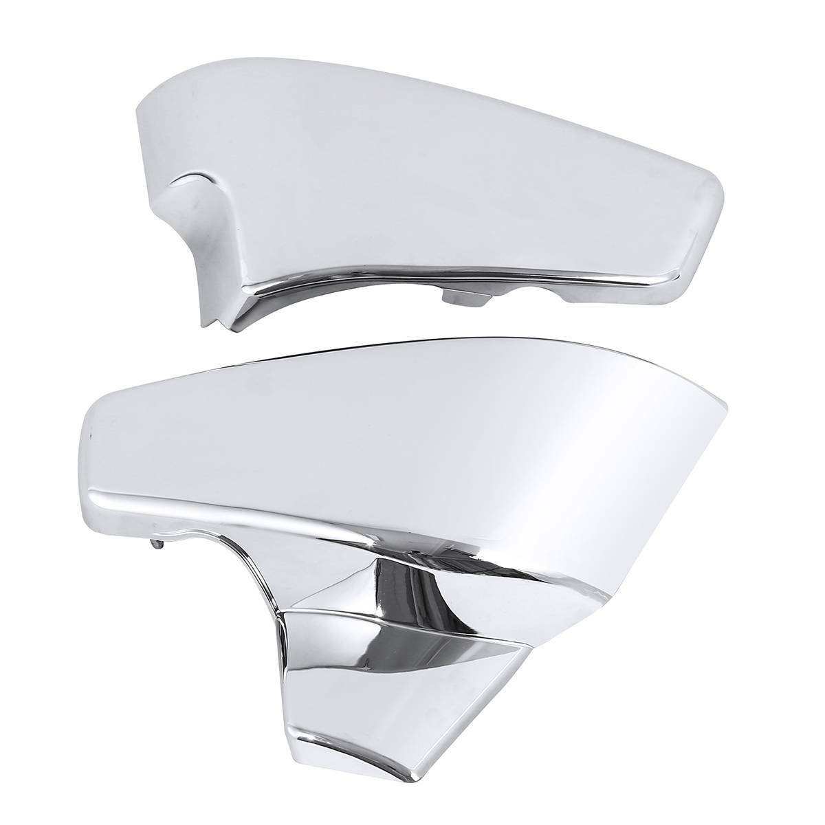 Chrome Battery Fairings Side Cover Fit For Honda Shadow VLX 600 Deluxe 1999-2007