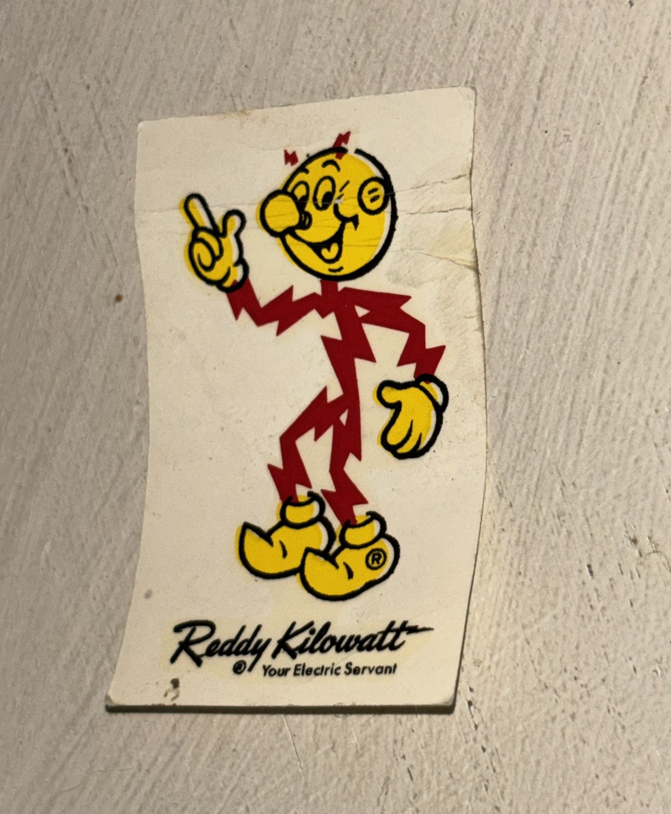 Vintage NOS Reddy Kilowatt Temporary Tattoo Advertising Utilities Power Electric