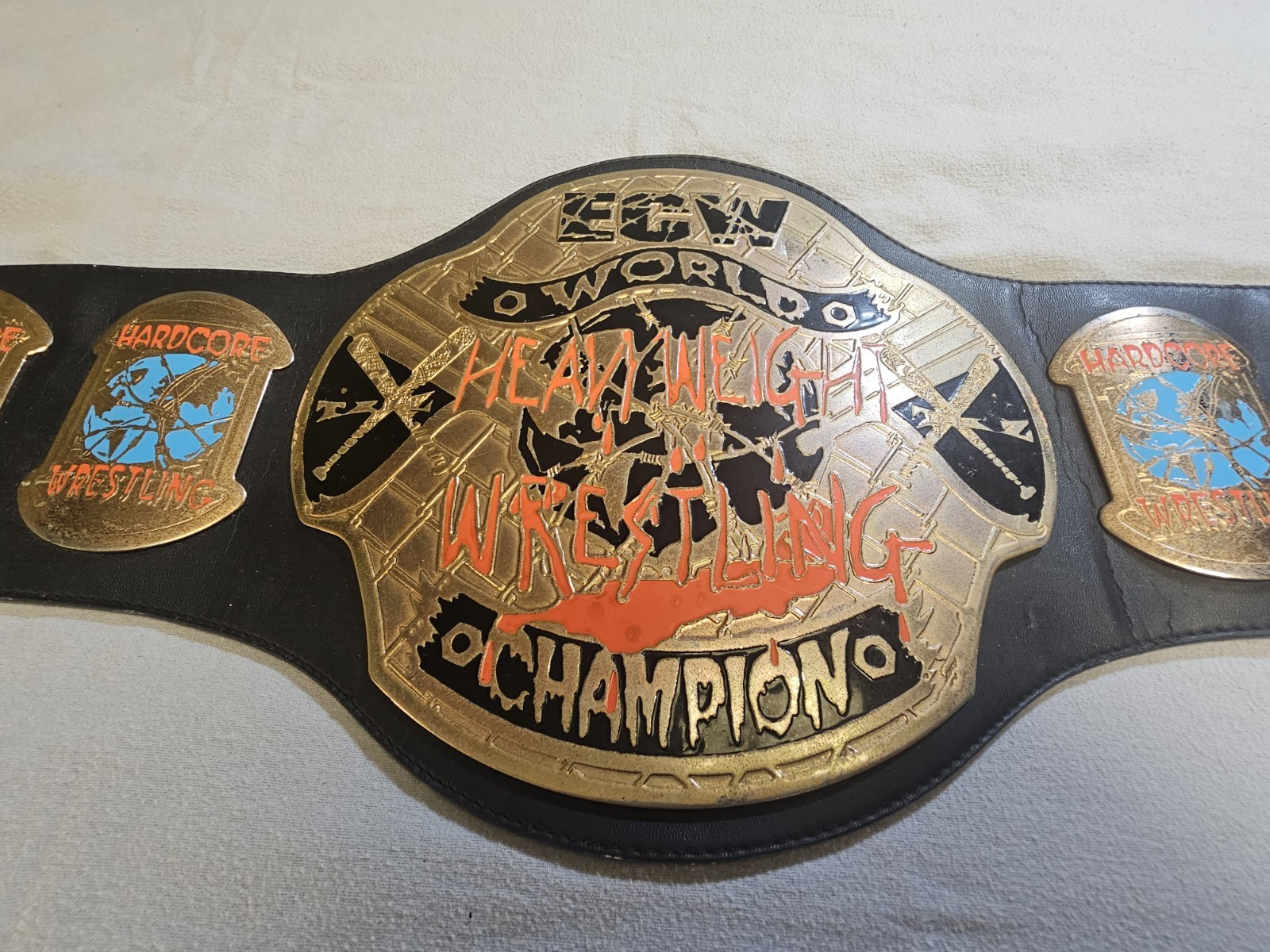 1999 FIGS TOY CO ECW TAZ EDITION WORLD CHAMPIONSHIP REPLICA WRESTLING BELT
