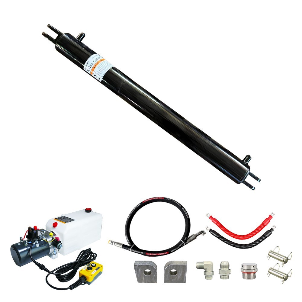 3536 10 Ton Cylinder Complete Kit w/ Single Acting Pump 1.6KW 8L