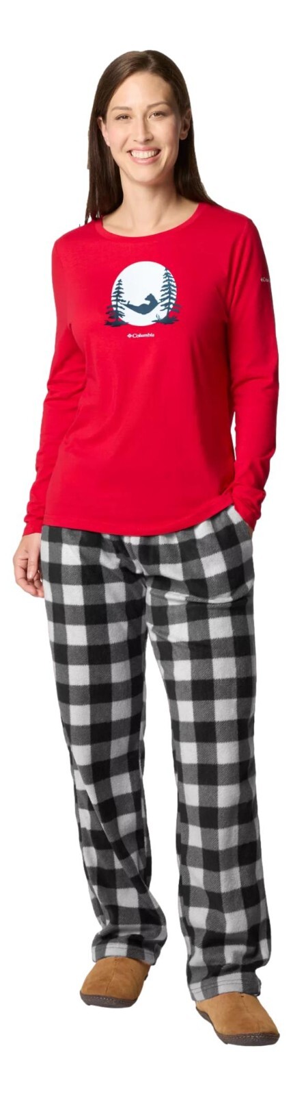 Columbia Women\'s Bear Pajama Set Pants and Shirt $48