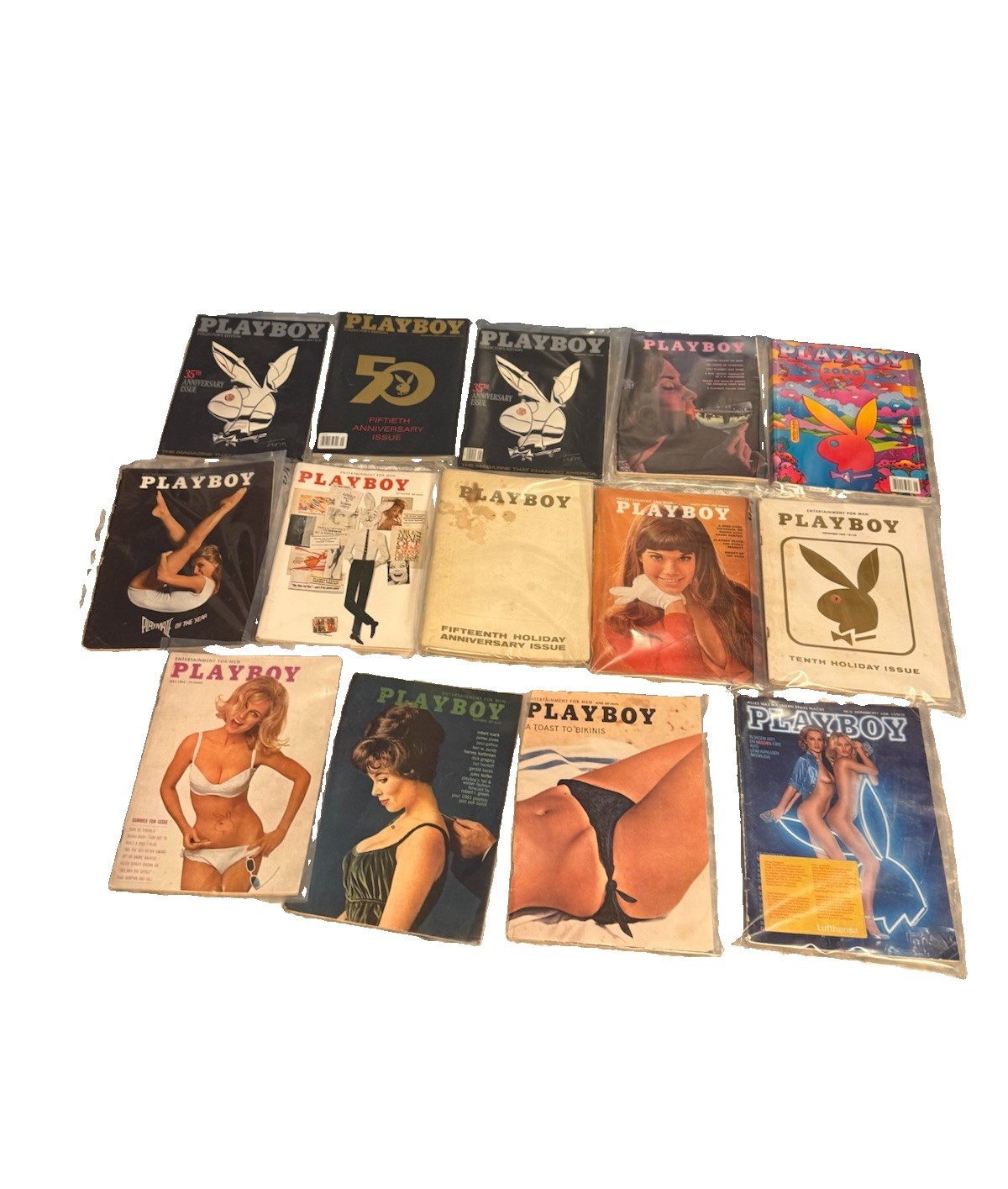 Vintage Playboy Magazines 1960s-70s Lot Of 15