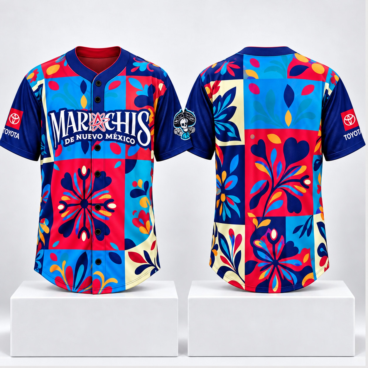 HOT# Mariachis de Nuevo Mexico Baseball Jersey Colorful Floral Fan Style S-5XL HOT# Mariachis de Nuevo Mexico Baseball Jersey Colorful Floral Fan Style S-5XL