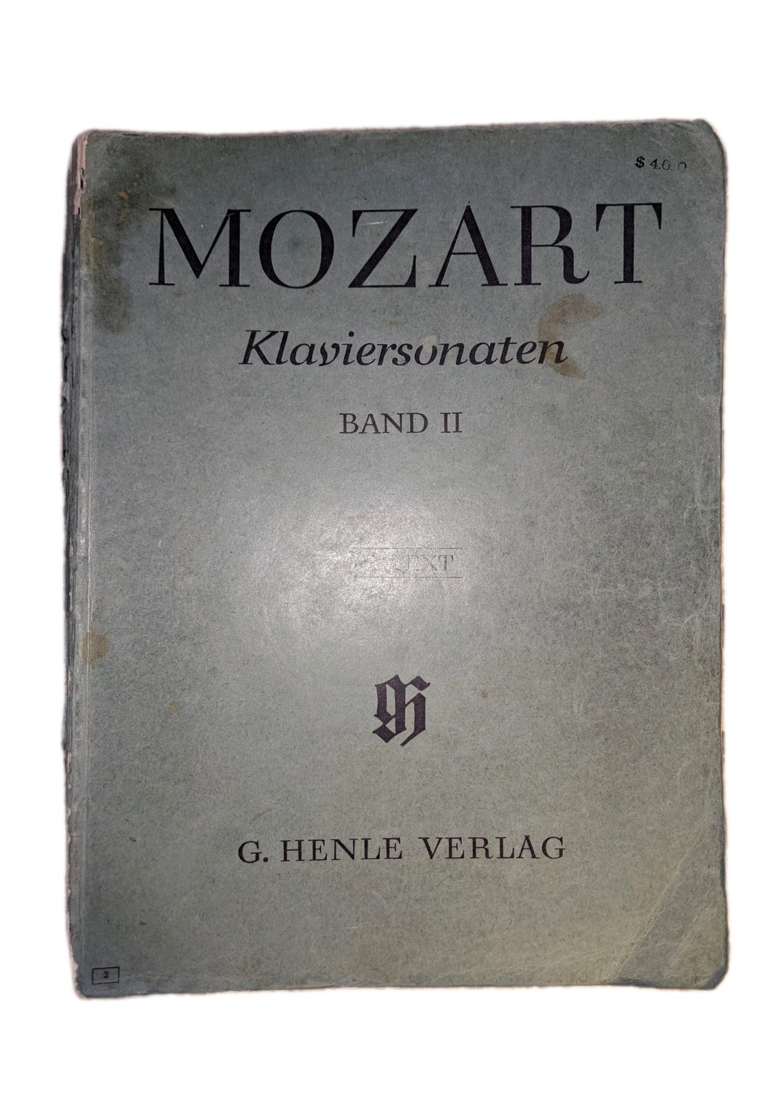MOZART Klaviersonaten Band II URTEXT G HENLE VERLAG Piano Sheet Music Book MOZART Klaviersonaten Band II URTEXT G HENLE VERLAG Piano Sheet Music Book
