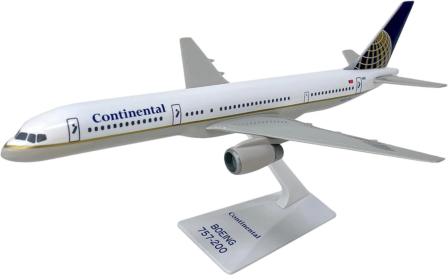 Flight Miniatures Continental Airlines Boeing 757-200 N58101 Desk 1/200 Model