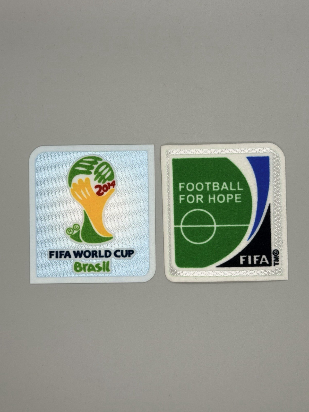 2014 Brazil FIFA World Cup Jersey Sleeve Player Size Badge Patch iron print on 2014 Brazil FIFA World Cup Jersey Sleeve Player Size Badge Patch iron print on