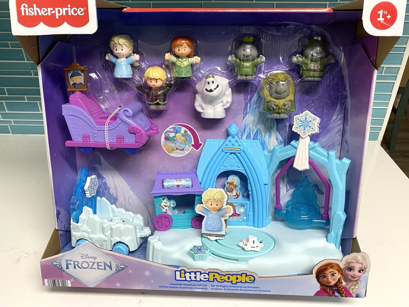 Fisher Price Little People Disney Frozen Princess Anna Elsa Parade Floats NEW 