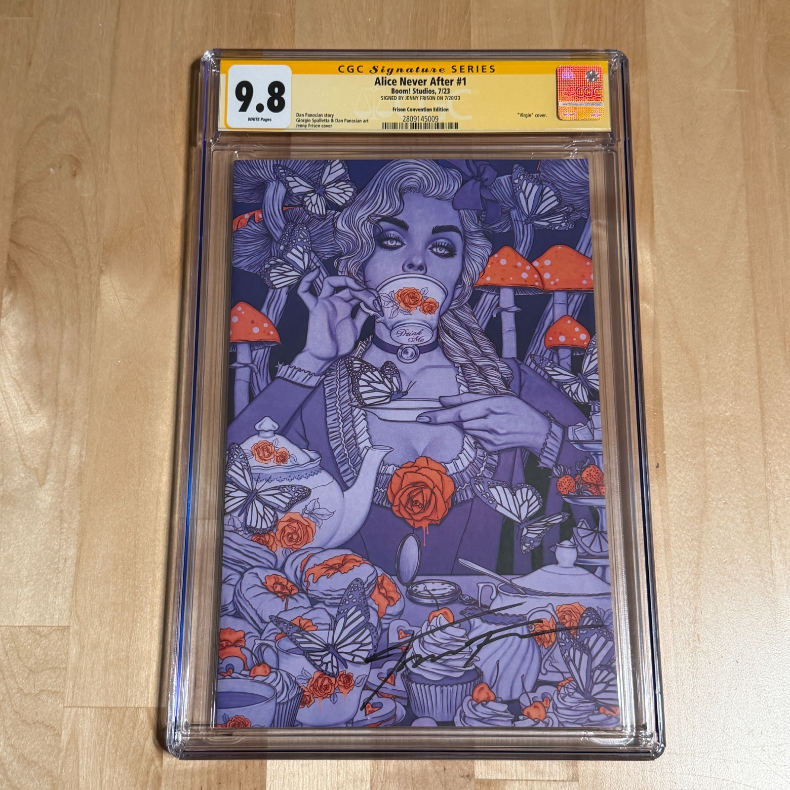 Alice Never After #1 Virgin Boom Studios CGC 9.8 Signed Jenny Frison
