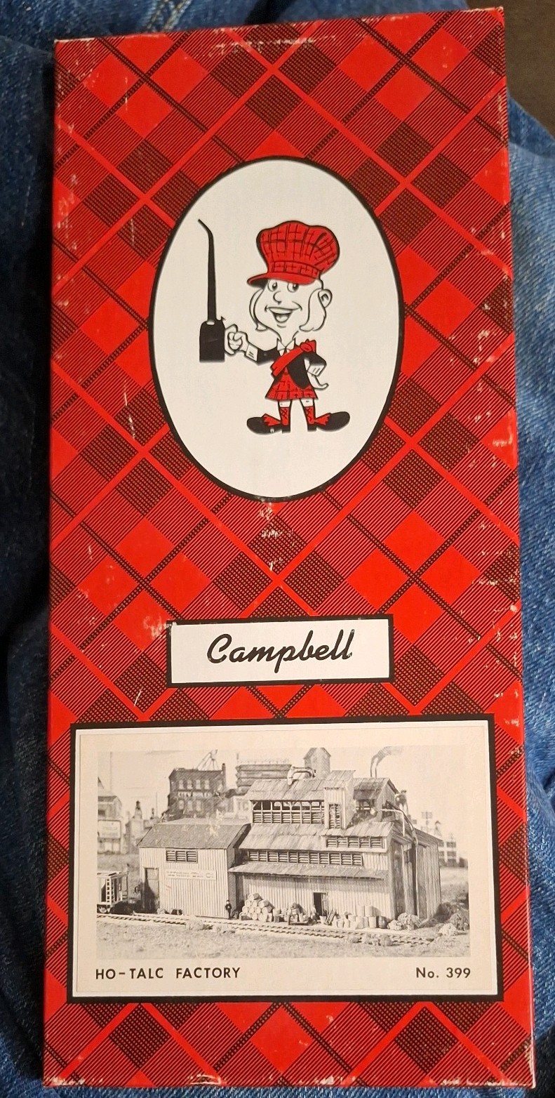 Campbell HO-Talc Factory Model Kit No. 399 Vintage Scale Model - in original box Campbell HO-Talc Factory Model Kit No. 399 Vintage Scale Model - in original box