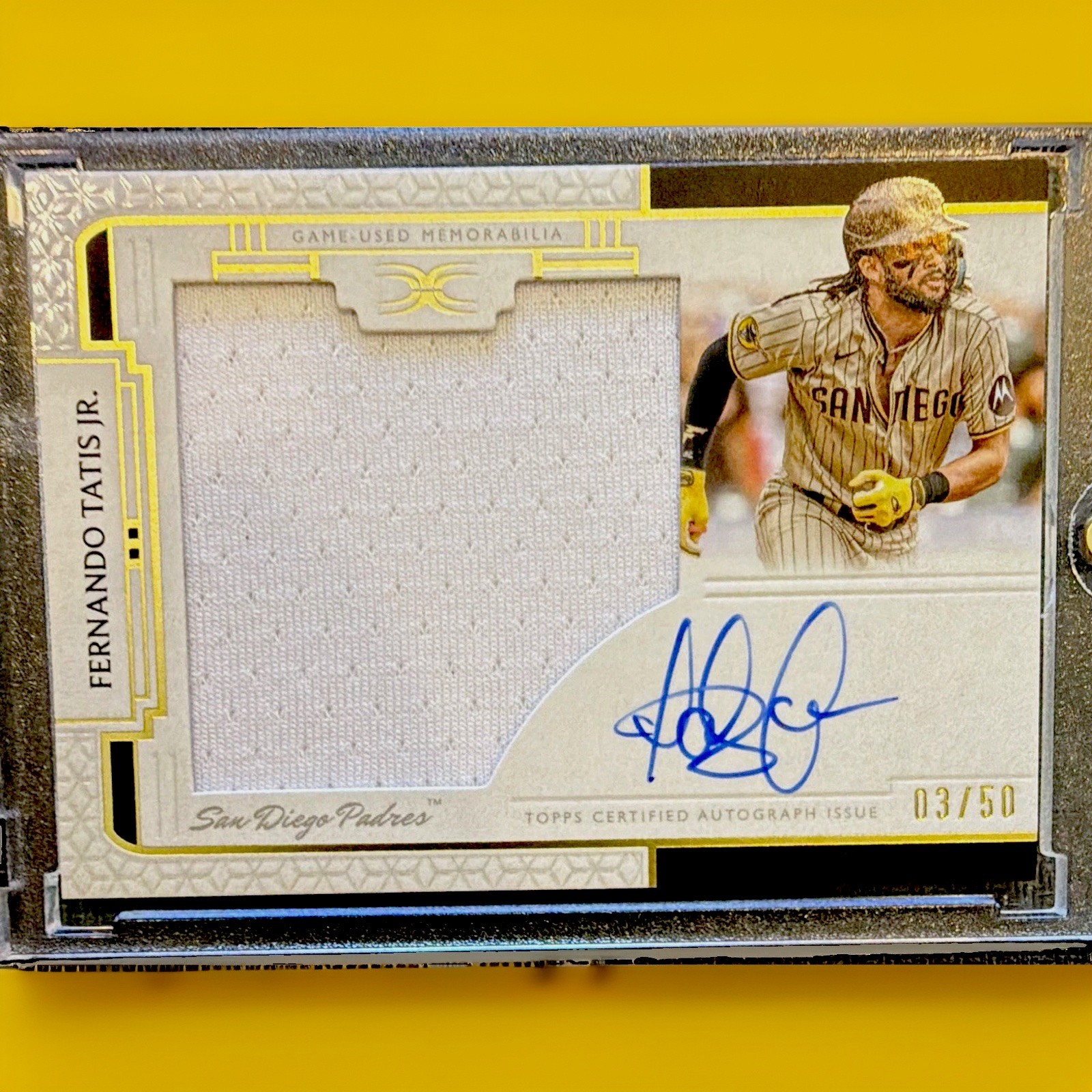 Topps Definitive Collection 2024 Fernando Tatís Jr. Padres ARC-FT Auto Relic /50 Topps Definitive Collection 2024 Fernando Tatís Jr. Padres ARC-FT Auto Relic /50