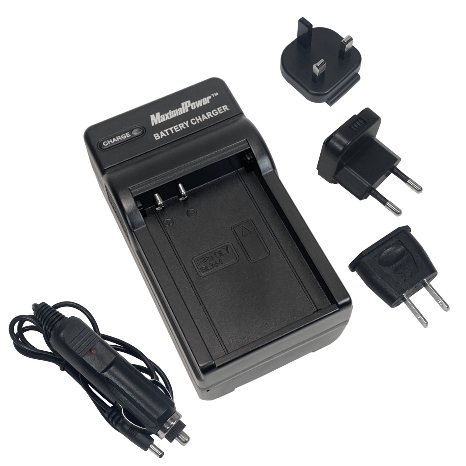 Non-OEM Charger for OLYMPUS BLN-1 OM-D E-M5 PEN E-P5 + Europe/ UK/ EU to US plug