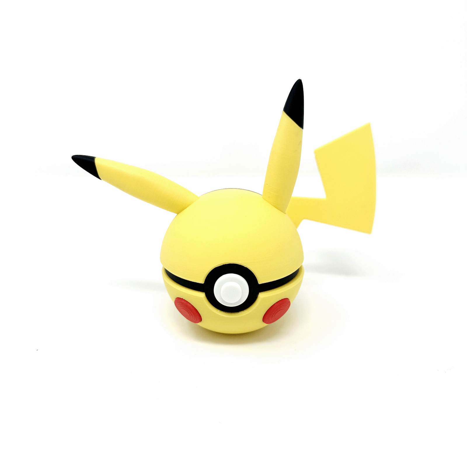 #0025 Pikachu Themed Pokeball, 3D Printed, Pokemon Collectable